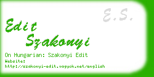 edit szakonyi business card